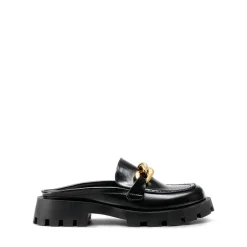 Golden Chain Slip On Mules