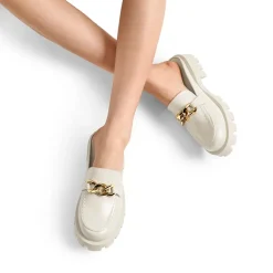 Golden Chain Slip On Mules