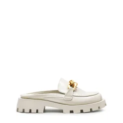Golden Chain Slip On Mules