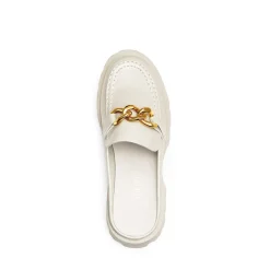 Golden Chain Slip On Mules