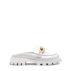 Golden Chain Slip On Mules