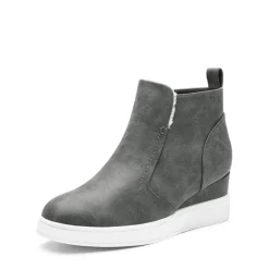 Hidden Heel Platform Wedge Booties