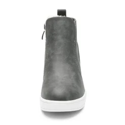 Hidden Heel Platform Wedge Booties