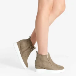 Hidden Heel Platform Wedge Booties