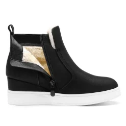 Hidden Heel Platform Wedge Booties