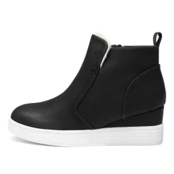Hidden Heel Platform Wedge Booties