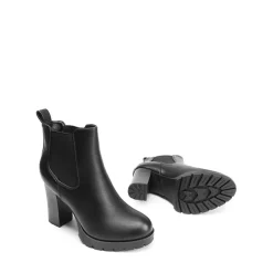 High Heel Chunky Chelsea Boots