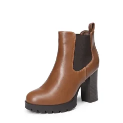 High Heel Chunky Chelsea Boots