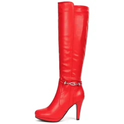 High Heel Knee High Boots
