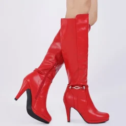 High Heel Knee High Boots