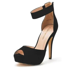 High Heel Stiletto Ankle Strap Platform Pumps