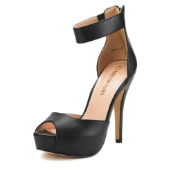 High Heel Stiletto Ankle Strap Platform Pumps