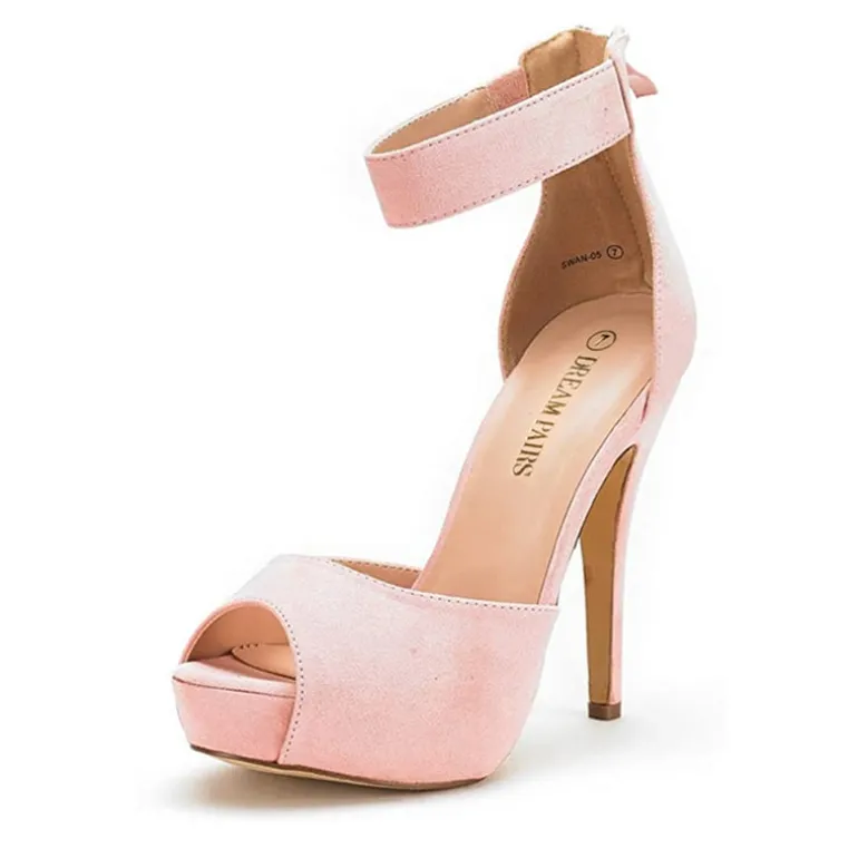 High Heel Stiletto Ankle Strap Platform Pumps