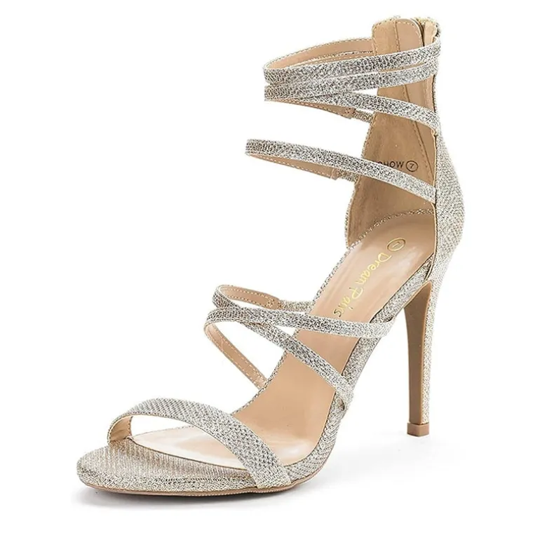 High Heel Strappy Pump Sandals