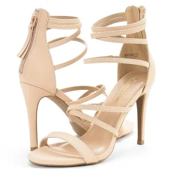 High Heel Strappy Pump Sandals