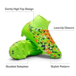 High-top Slip-Resistant Soccer Shoes