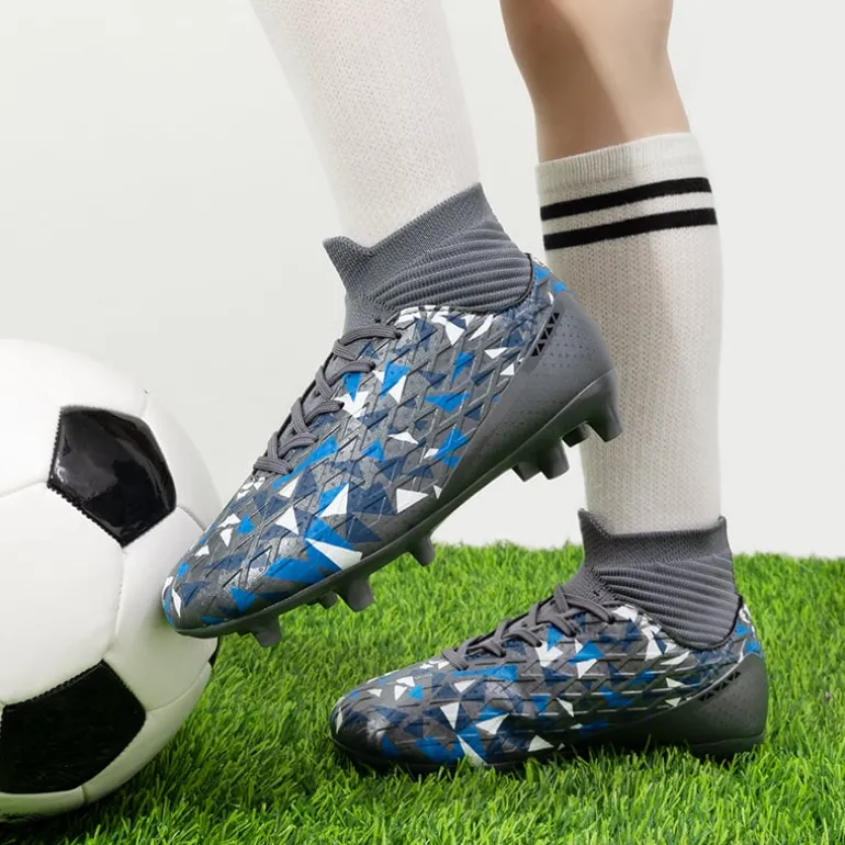 High-top Slip-Resistant Soccer Shoes