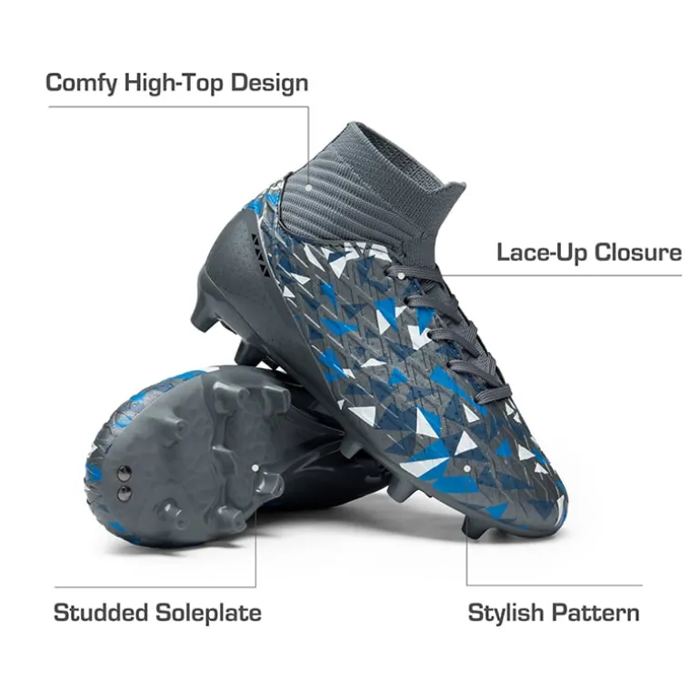 High-top Slip-Resistant Soccer Shoes