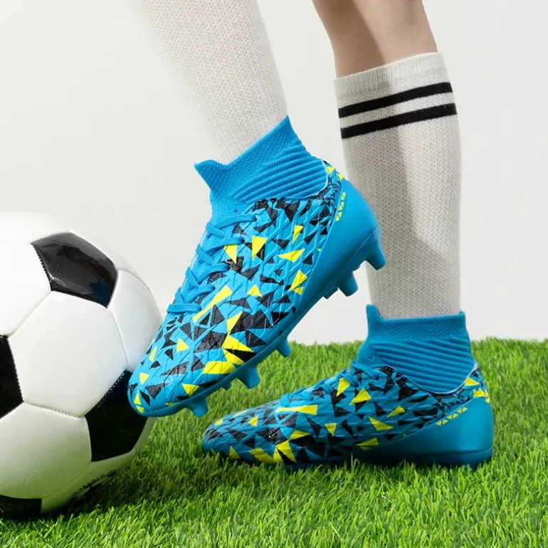 High-top Slip-Resistant Soccer Shoes
