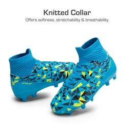 High-top Slip-Resistant Soccer Shoes