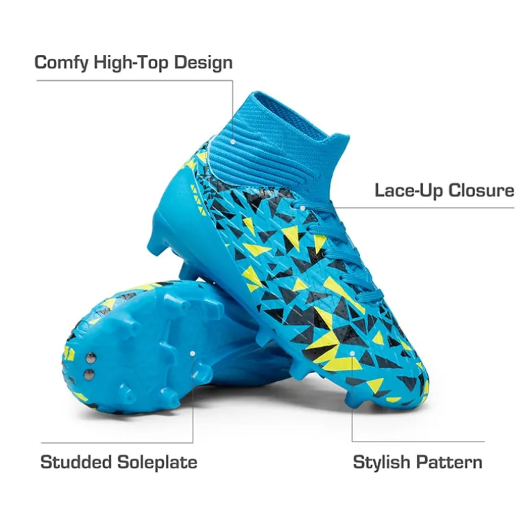 High-top Slip-Resistant Soccer Shoes