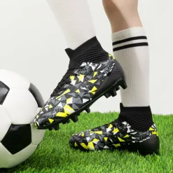 High-top Slip-Resistant Soccer Shoes