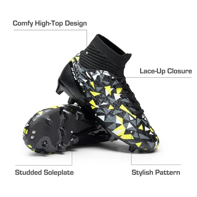 High-top Slip-Resistant Soccer Shoes