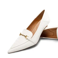 Horsebit Detail Pointed Toe Kitten Heel Pumps
