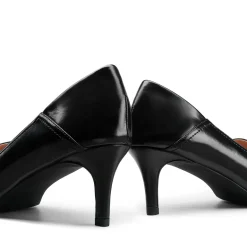 Horsebit Detail Pointed Toe Kitten Heel Pumps