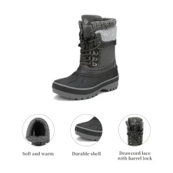 Insulated Snow Kids Waterproof Boots