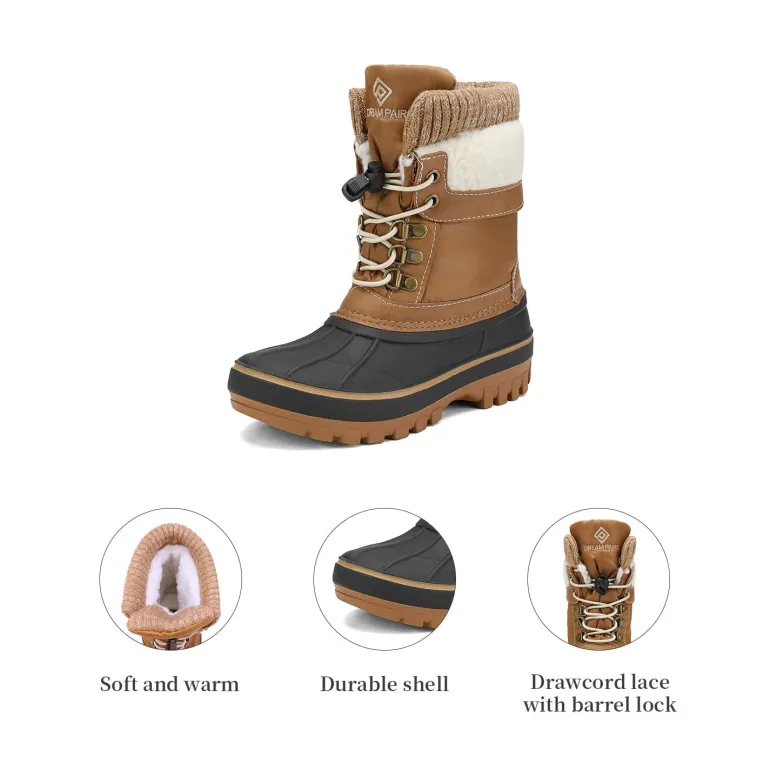 Insulated Snow Kids Waterproof Boots
