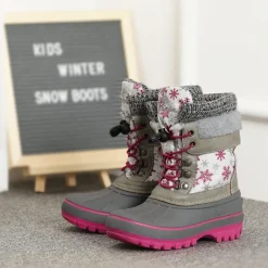 Insulated Snow Kids Waterproof Boots