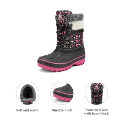 Insulated Snow Kids Waterproof Boots