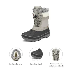 Insulated Snow Kids Waterproof Boots