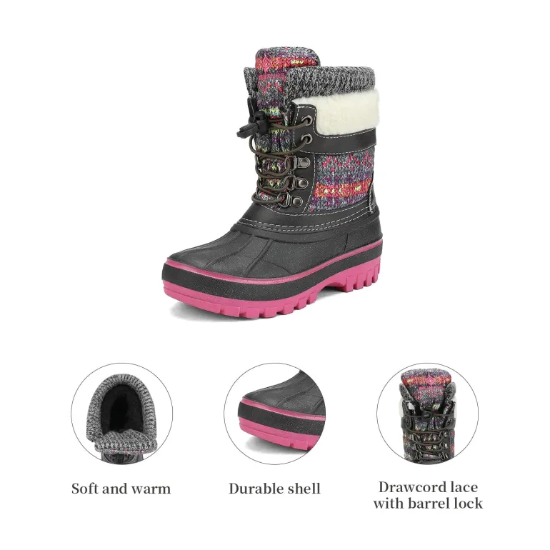 Insulated Snow Kids Waterproof Boots