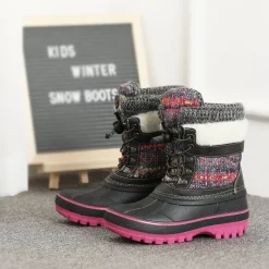 Insulated Snow Kids Waterproof Boots