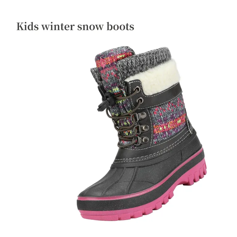 Insulated Snow Kids Waterproof Boots