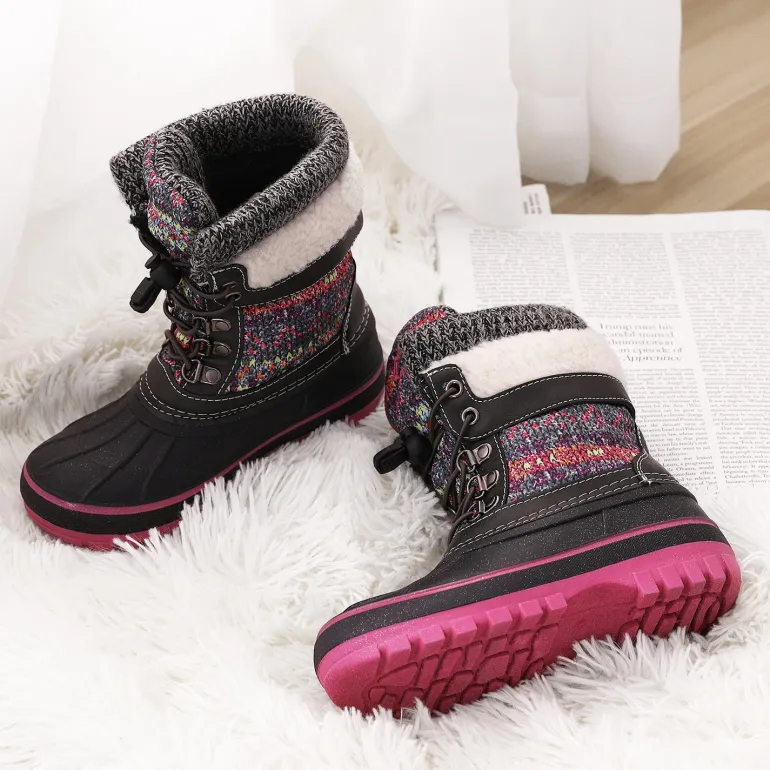 Insulated Snow Kids Waterproof Boots