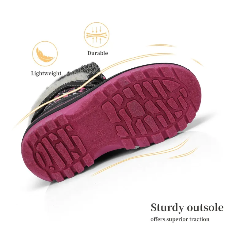 Insulated Snow Kids Waterproof Boots