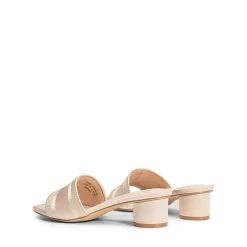 Jacquard Cylindrical Heel Slide Sandals