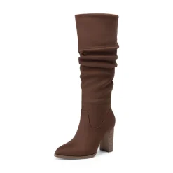 [Jocelyn] Women’s Slouchy Pointed-Toe Knee-High Boots