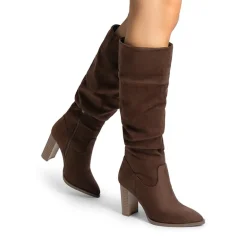 [Jocelyn] Women’s Slouchy Pointed-Toe Knee-High Boots