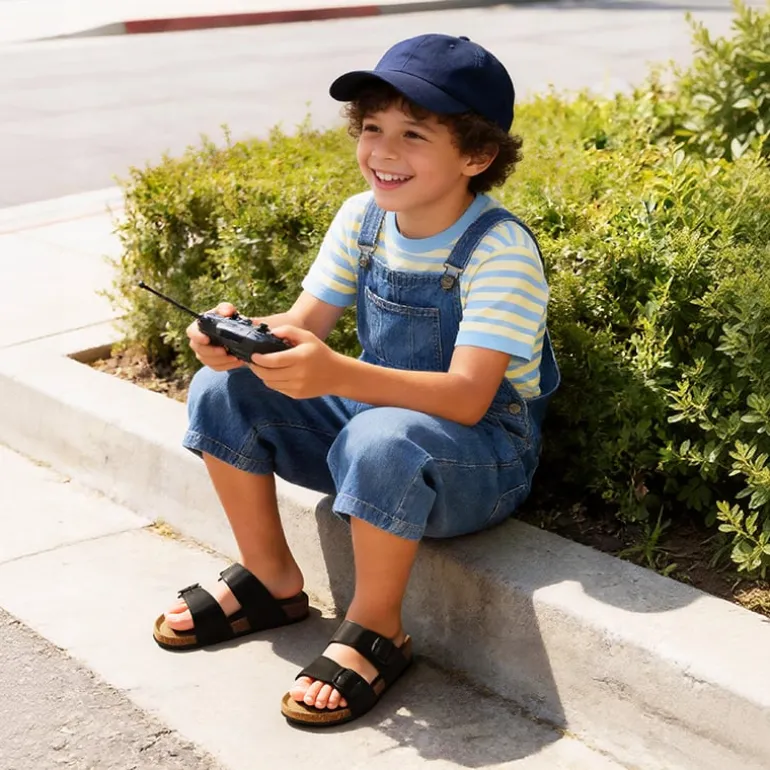 Kids’ Adjustable Buckle Slide Sandals