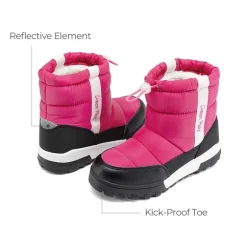 Kids’ Adjustable Drawstring Winter Snow Boots