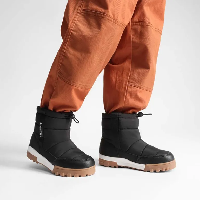 Kids’ Adjustable Drawstring Winter Snow Boots