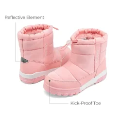 Kids’ Adjustable Drawstring Winter Snow Boots