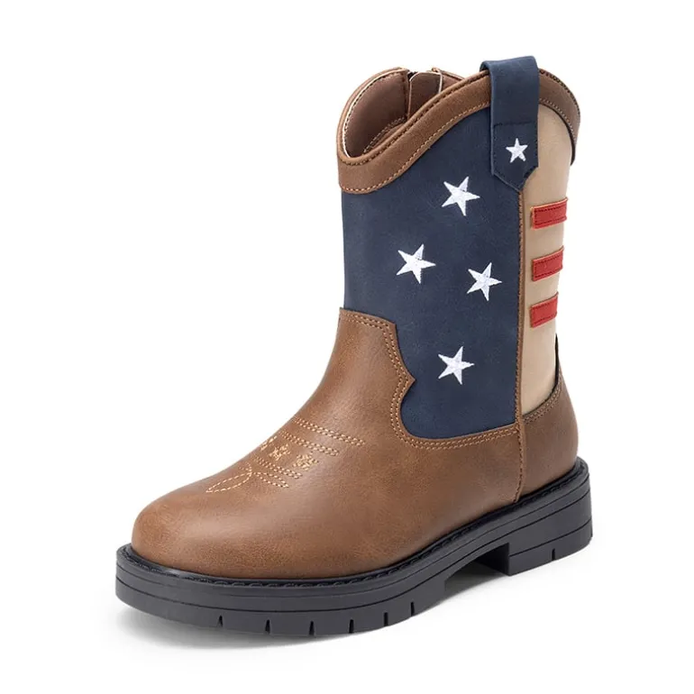 Kids’ American Flag Western Boots