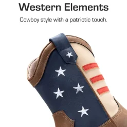 Kids’ American Flag Western Boots