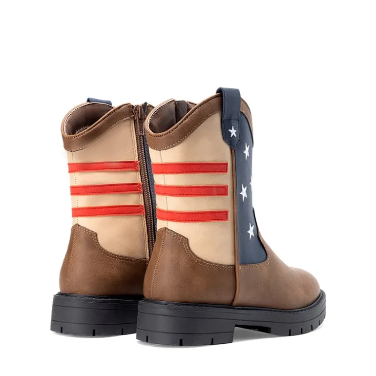 Kids’ American Flag Western Boots