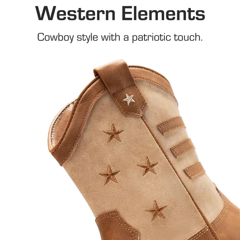 Kids’ American Flag Western Boots